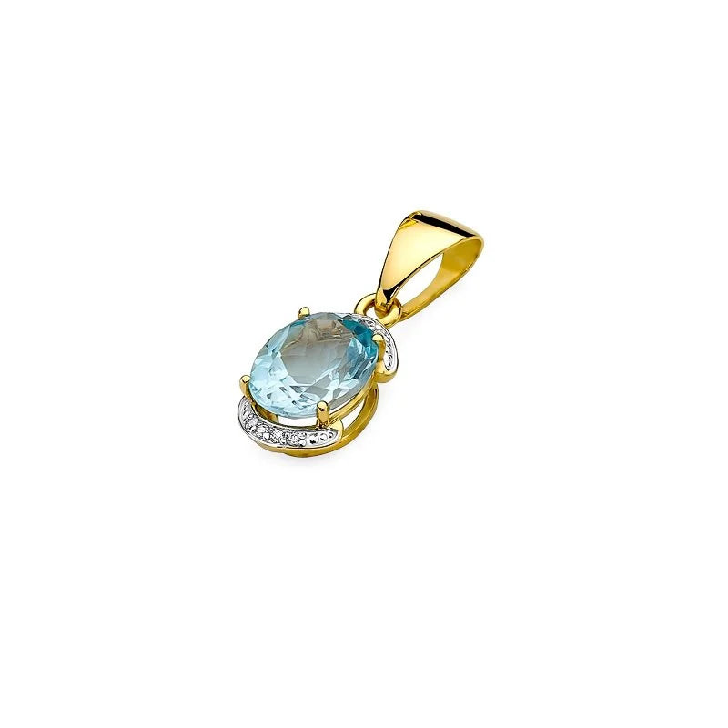 zlatý prívesok s 3,00 ct topásom a 0,04 ct diamantmi z0150-tob-01