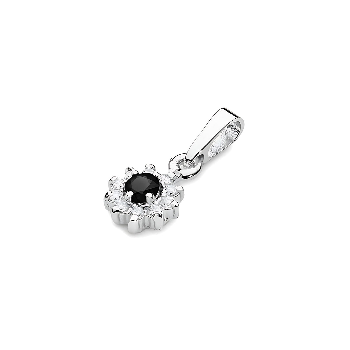 zlatý prívesok s 0,12 ct čiernym diamantom a 0,086 ct diamantmi z0185-dib-01