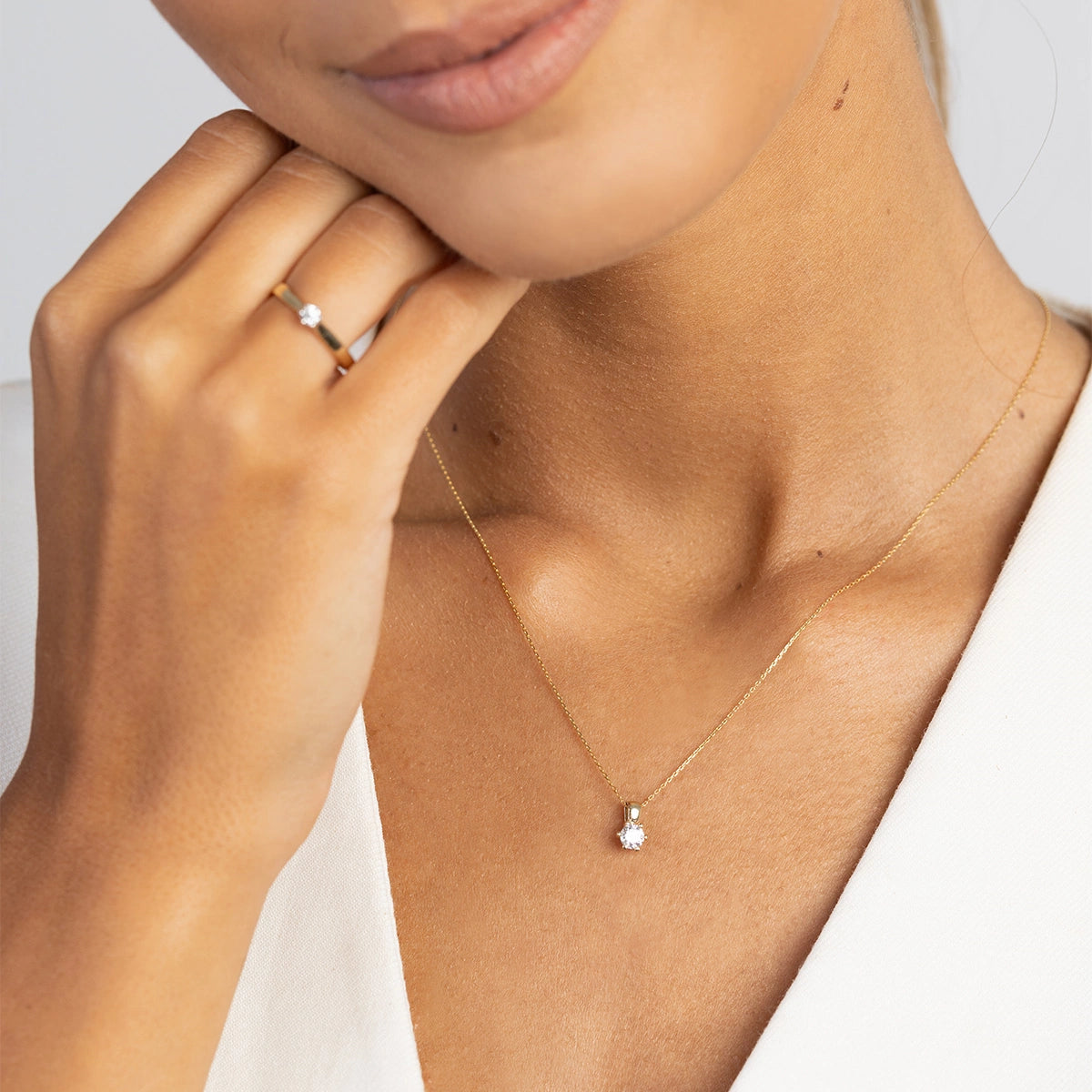 zlatý prívesok s 0,30 ct laboratórnym diamantom z0222-ldw-03