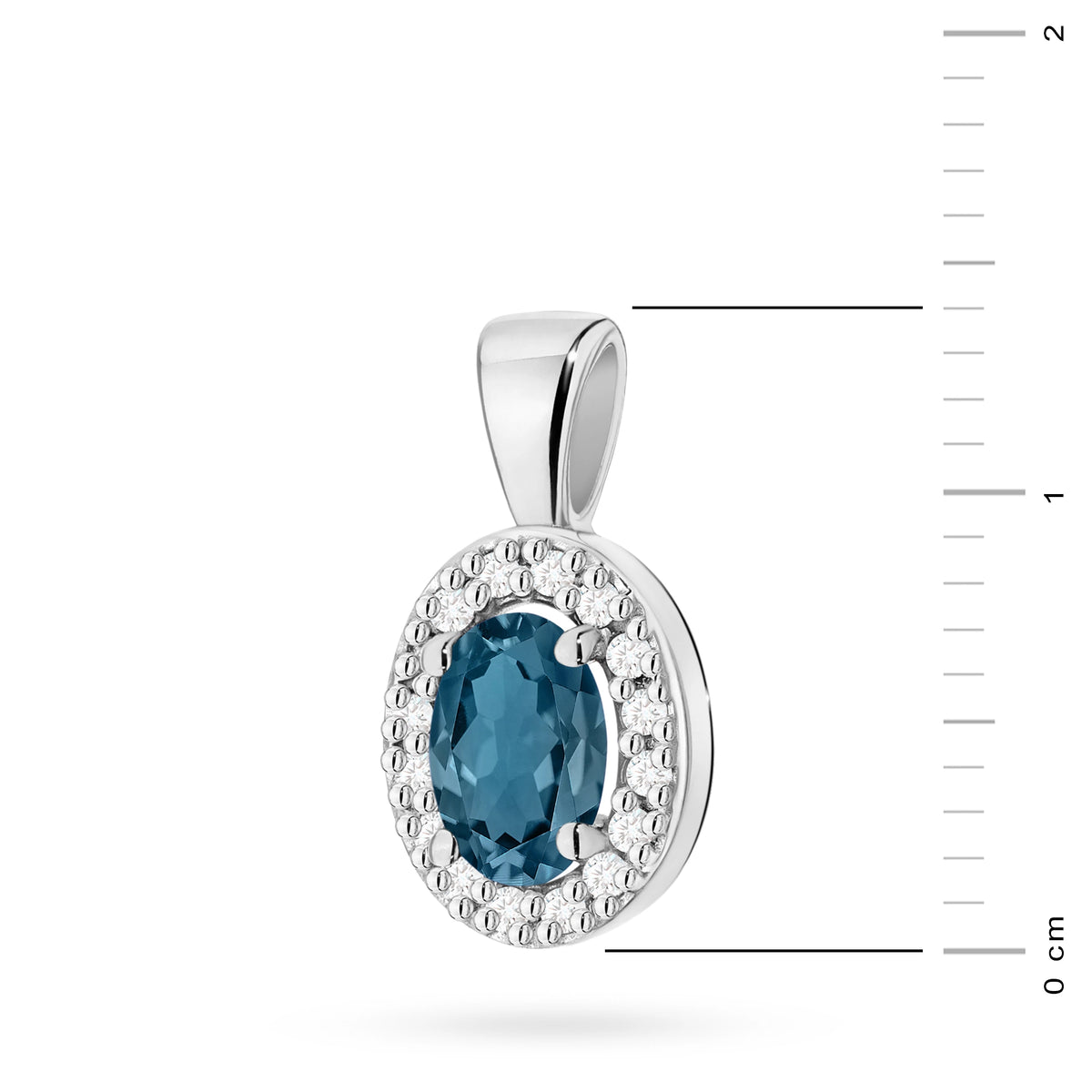 zlatý prívesok s 0,50 ct topásom london blue a 0,08 ct diamantmi z0574-tol-01