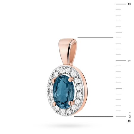 zlatý prívesok s 0,50 ct topásom london blue a 0,08 ct diamantmi z0574-tol-01