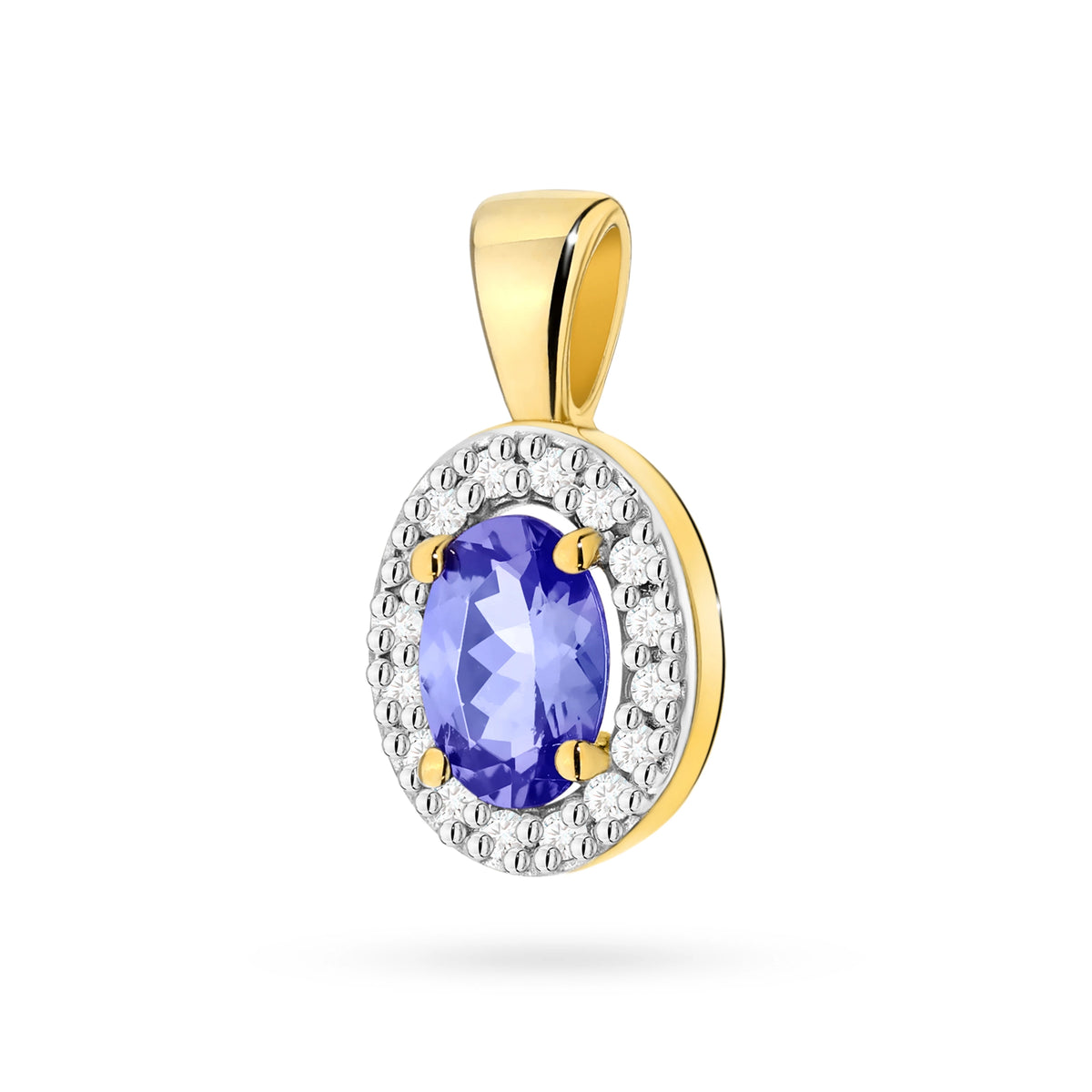 zlatý prívesok so 0,40 ct tanzanitom a 0,08 ct diamantmi z0574-tap-01
