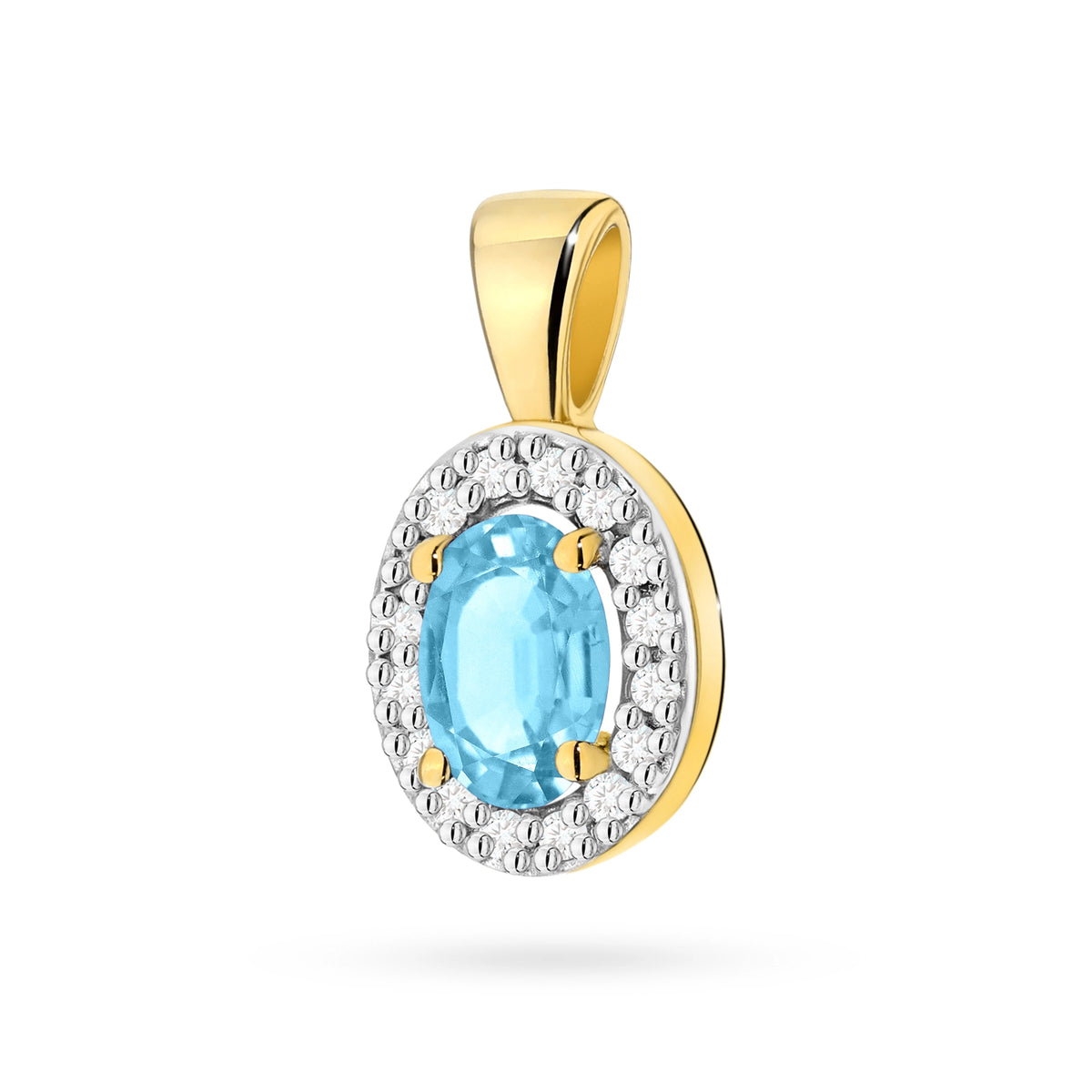 zlatý prívesok s 0,50 ct topásom a 0,08 ct diamantmi z0574-tob-01