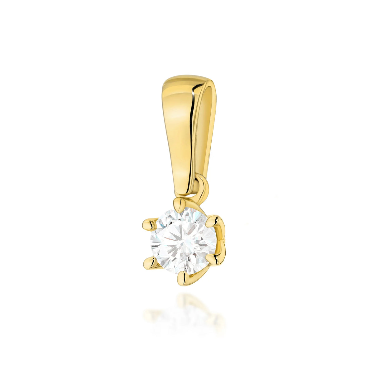 zlatý prívesok so 0,30 ct laboratórnym diamantom z0575-ldw-01