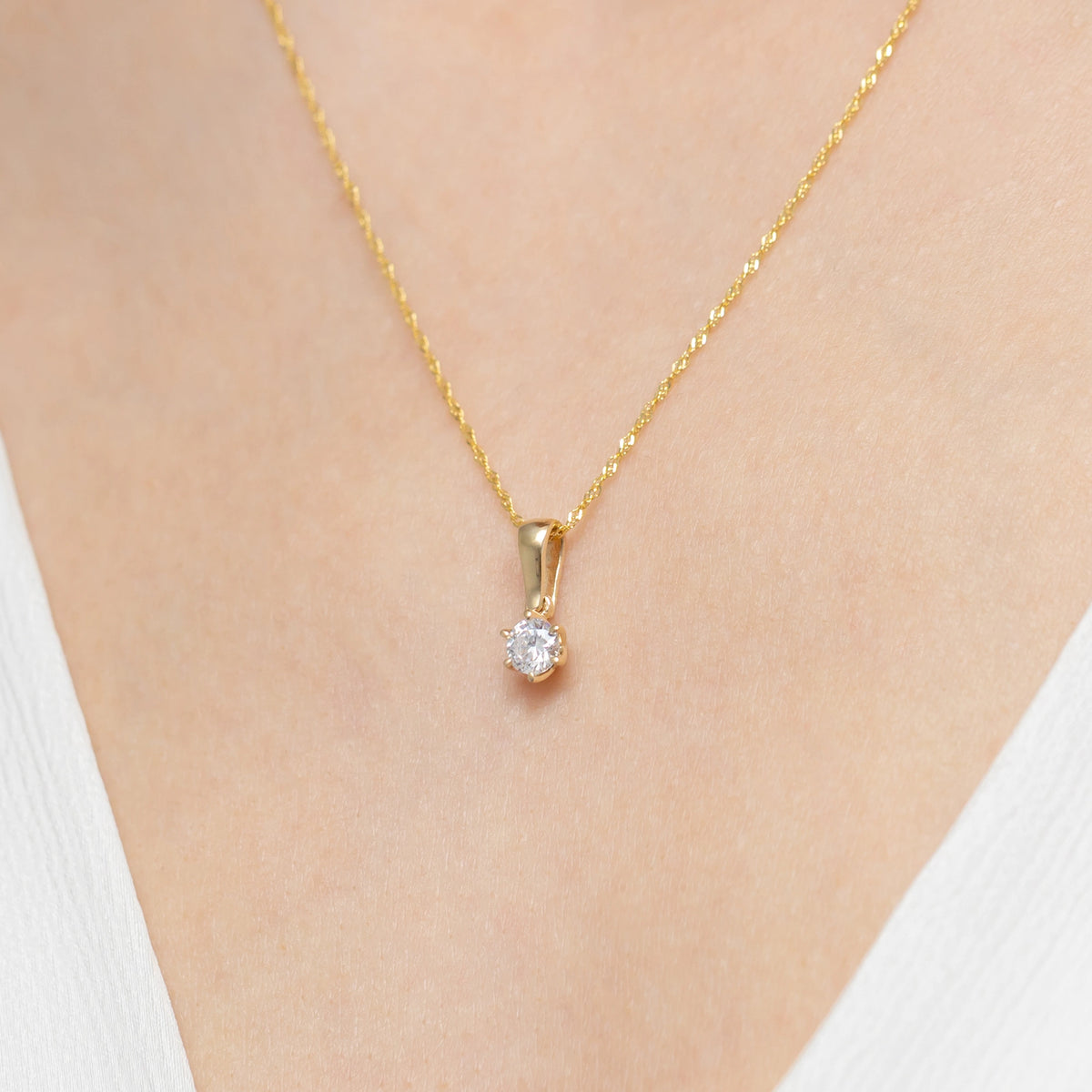 zlatý prívesok s 0,40 ct laboratórnym diamantom z0575-ldw-02