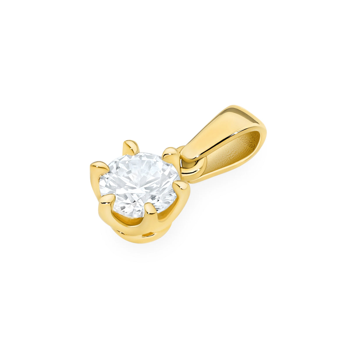 zlatý prívesok s 0,50 ct laboratórnym diamantom z0575-ldw-03