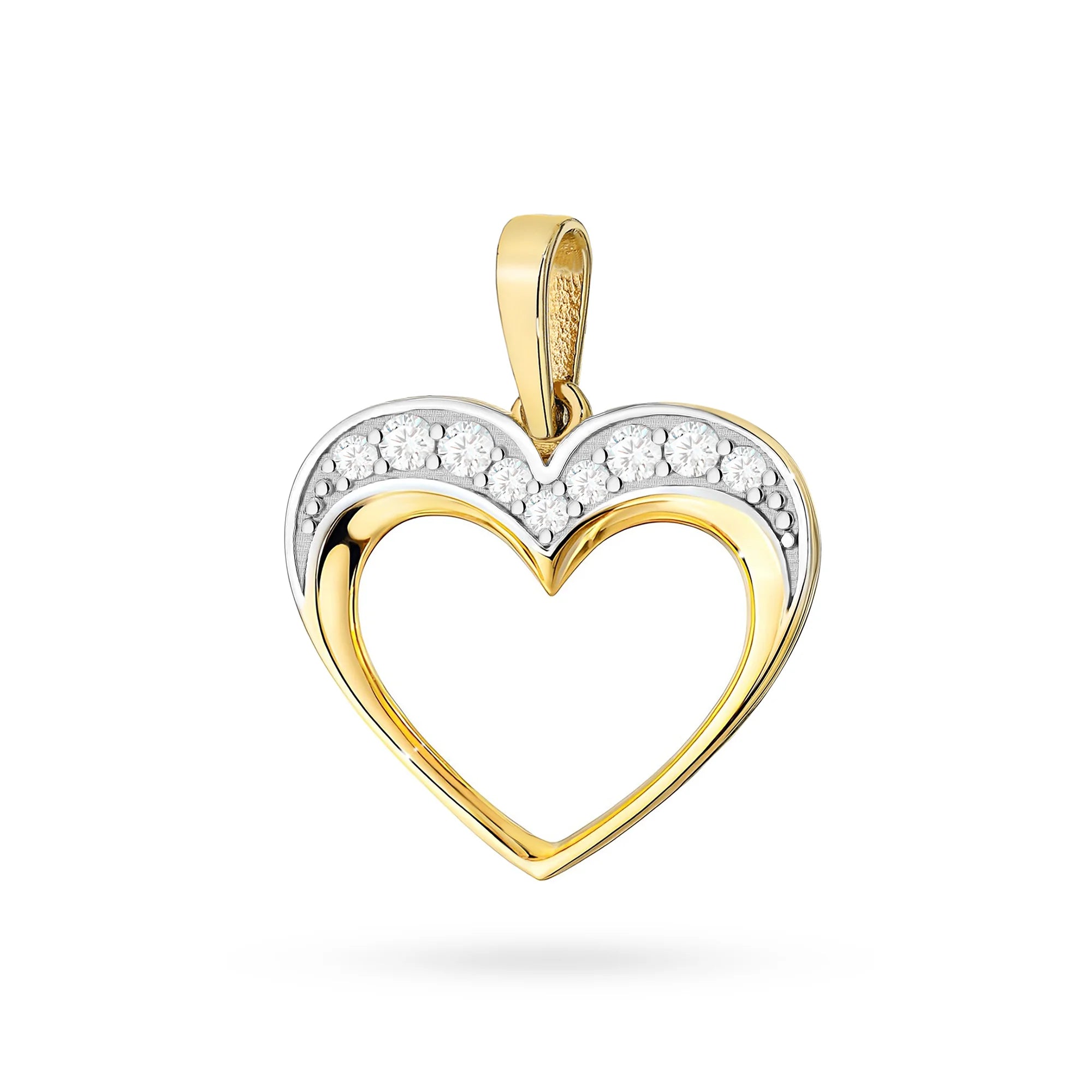 Made from 585 (14K) gold, ensuring a rich that will not fade over time. The pendant features 9 hand-set white zirconias that offering a diamond-like brilliance.