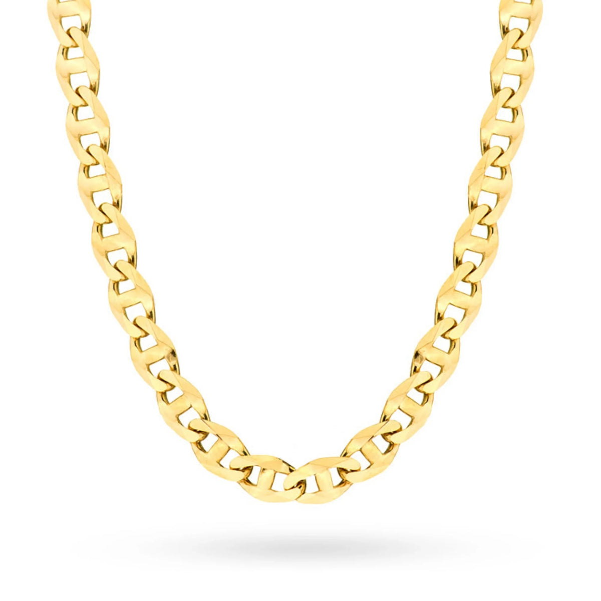 Tento 14-karátový zlatý 4mm gucci reťaz je exkluzívny doplnok. Perfektný ako darček.