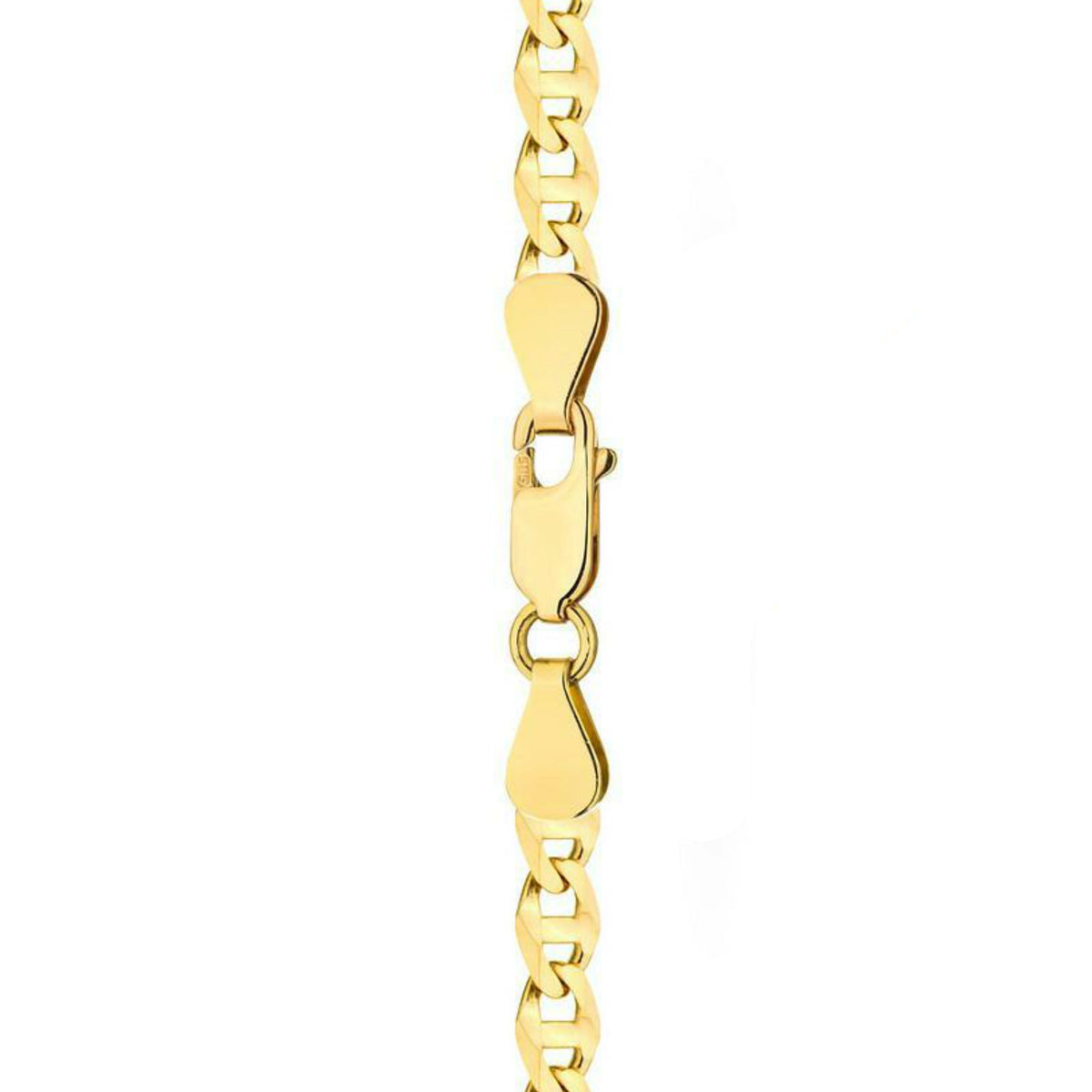 Tento 14-karátový zlatý gucci reťazec s hrúbkou 4,7 mm je exkluzívny doplnok. Perfektný ako darček.