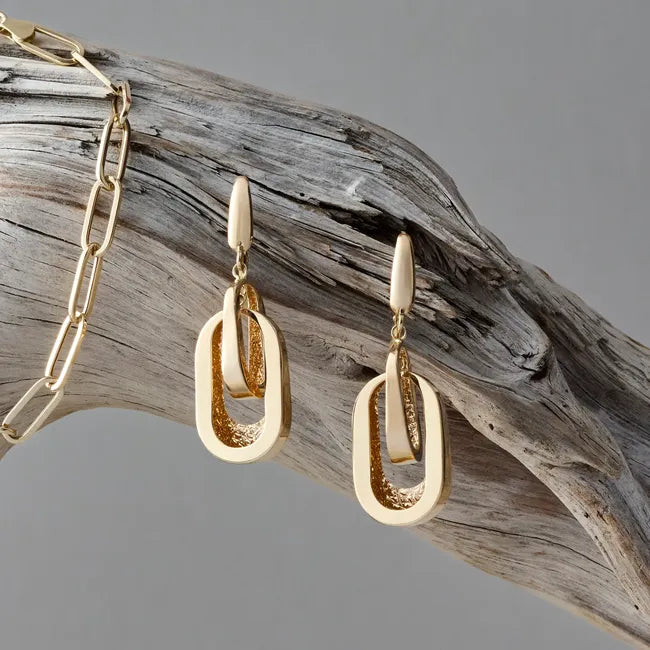 Zlaté náušnice od GREMARI. Najvyššia kvalita. Zlato a Strieborný