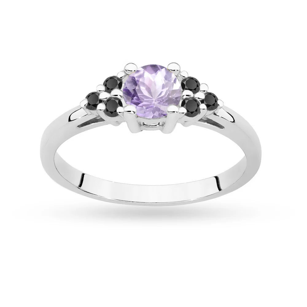 gold-ring-with-amethyst-and-black-diamonds-p127