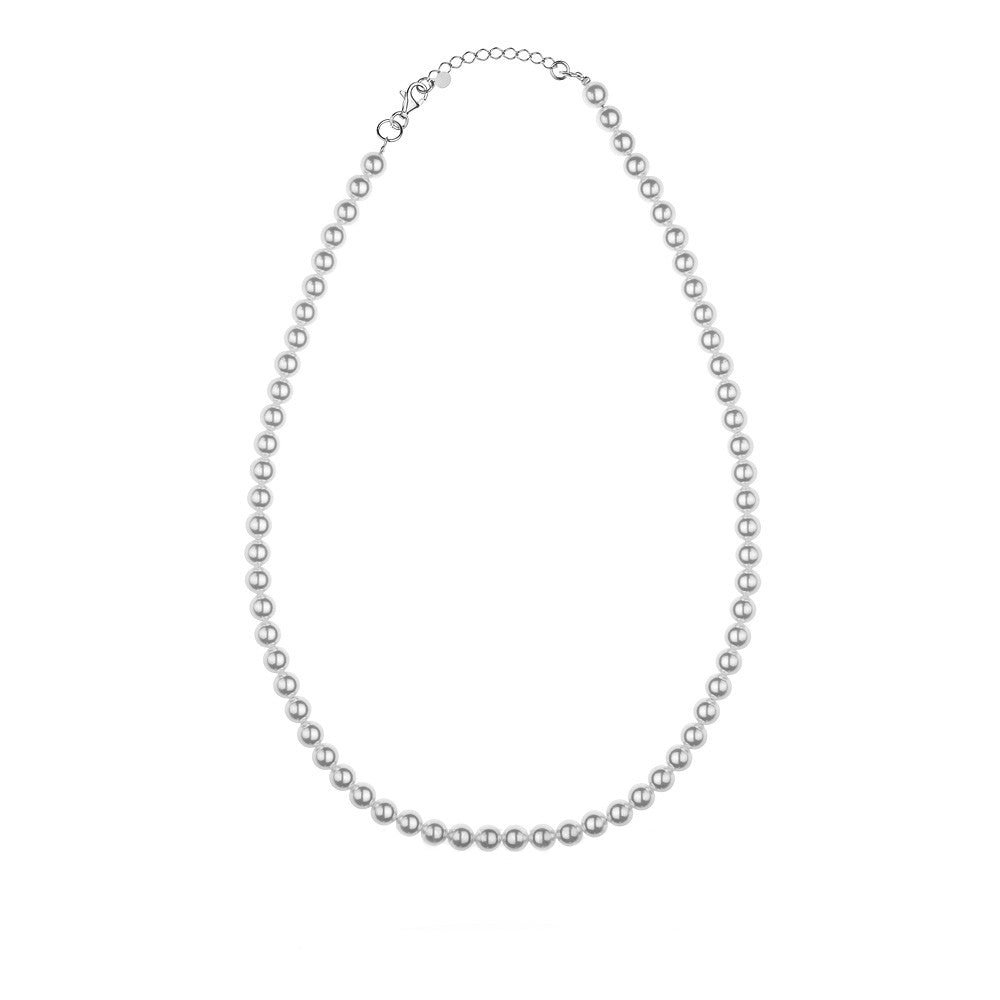 Strieborný (925) svadobný náhrdelník so Swarovski perlami v starožitnom štýle. Objednajte darček pre mamu, priateľku alebo snúbenicu.