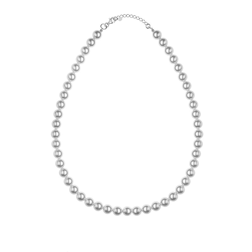 Strieborný (925) svadobný náhrdelník so Swarovski perlami v starožitnom štýle. Objednajte darček pre mamu, priateľku alebo snúbenicu.
