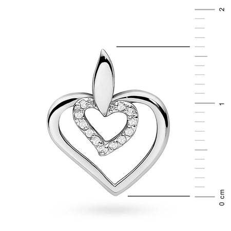 Prívesok vyrobený zo 14K (585) zlata. Náš obchod ponúka retiazky, prívesky, prstene. Osadený 12 diamantmi o hmotnosti 0,06 ct. Jedinečný a nadčasový darček pre ňu.